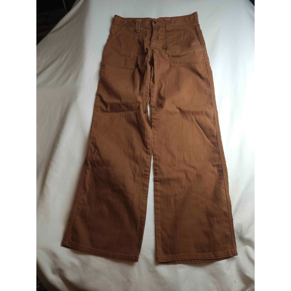 Bonjour Utility Ankle Pants Womens Size 12 Brown Twill Casual Workwear Trousers